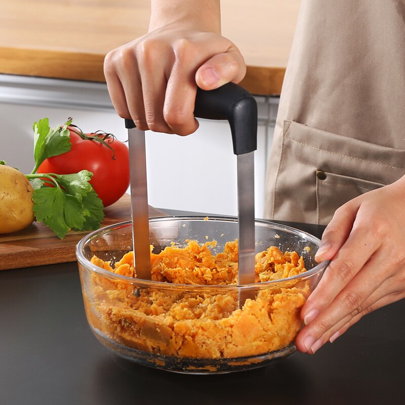 1PC Stainless Steel Potatoes Mud Pressure Mud Machine Potato Masher Ricer Fruit Vegetable Tools Kitchen Gadgets Accessories