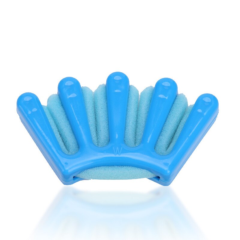 2 Kleuren Lady Meisje Franse Haar Vlechten Tool Weave Sponge Vlecht Twist Haar Braider Diy Styling Tool Houder Haar clip: Blauw