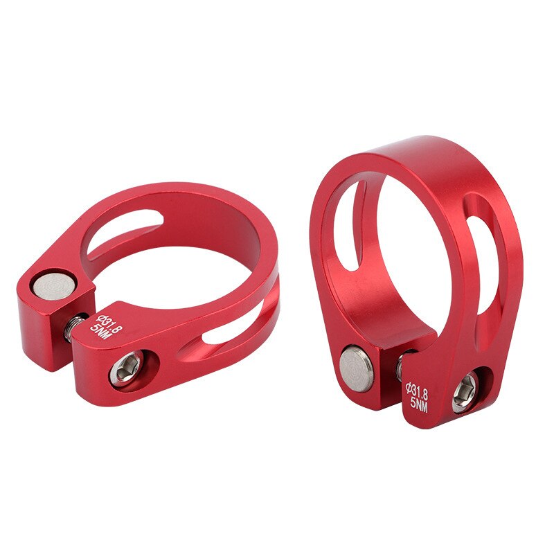 Bicycle Aluminum Alloy Saddle Tube Clamp Aluminum Clamp Seat Post Clamp 31.8 34.9mm Mountain Bike Seat Tube Clamp