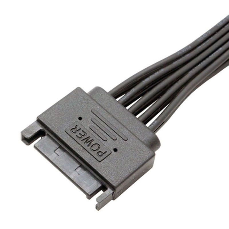 Sata Power Splitter Kabel SSD HDD Harde Schijf Voedingskabel Sata 15 Pin Male naar 2 Female Power Y-Splitter Verlengkabel