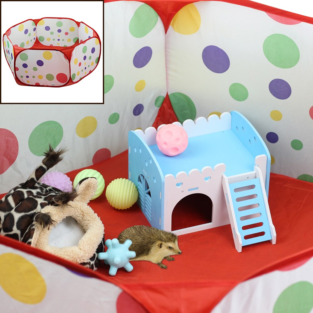 Dog Pet Fence Animal Cage Playpen for Hamster Guinea Pig Portable Folding Safe Guard Indoor Outdoor Dogs Game Playground