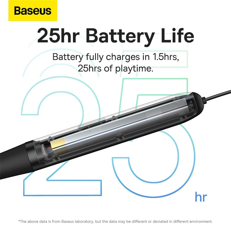 Baseus Nekband Oortelefoon Bluetooth 5.2 Magnetische Adsorptie Draadloze Hoofdtelefoon Opknoping Hals In-Ear Hifi Muziek Spel Sport Oordopjes