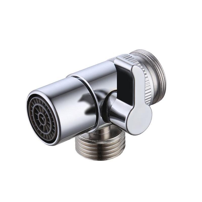 Faucet Diverter Sink Water Tap Faucet Adapter Diverter Brass Splitter Bathroom Kitchen E5S6: Default Title