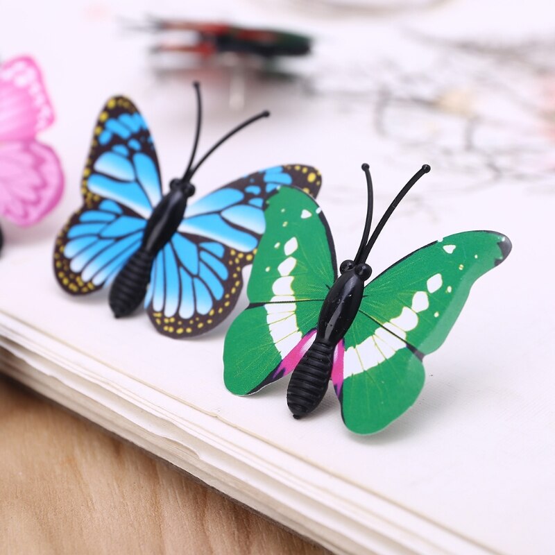 Punaise en forme de papillon, 30 pièces, 53cc, décoration murale fixe, bricolage scolaire