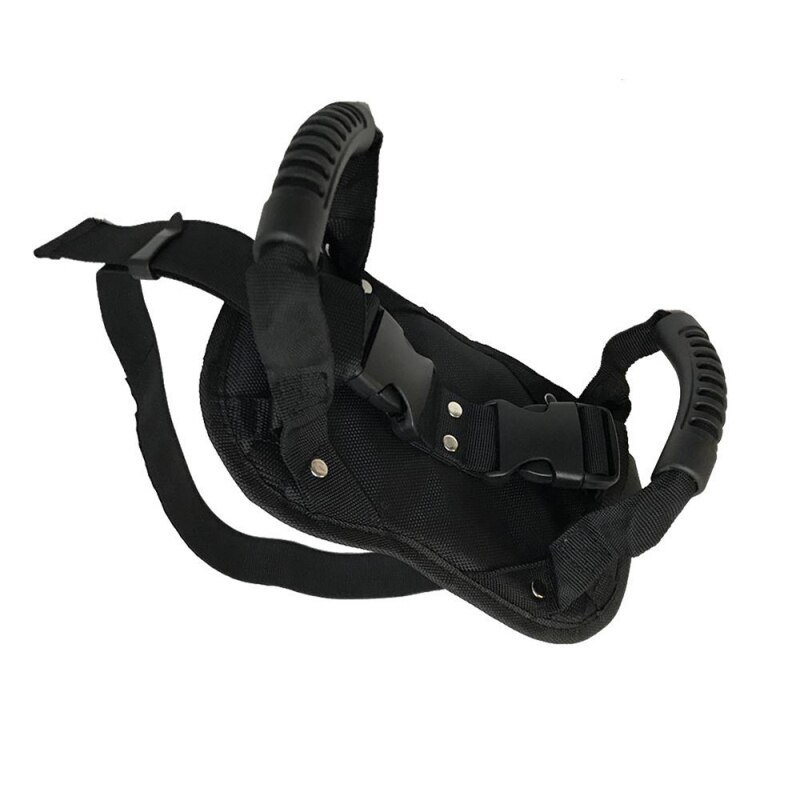 Ceinture de sécurité pour passager de moto, poignée de siège arrière, sangle ventrale, accoudoir noir, accessoires de protection