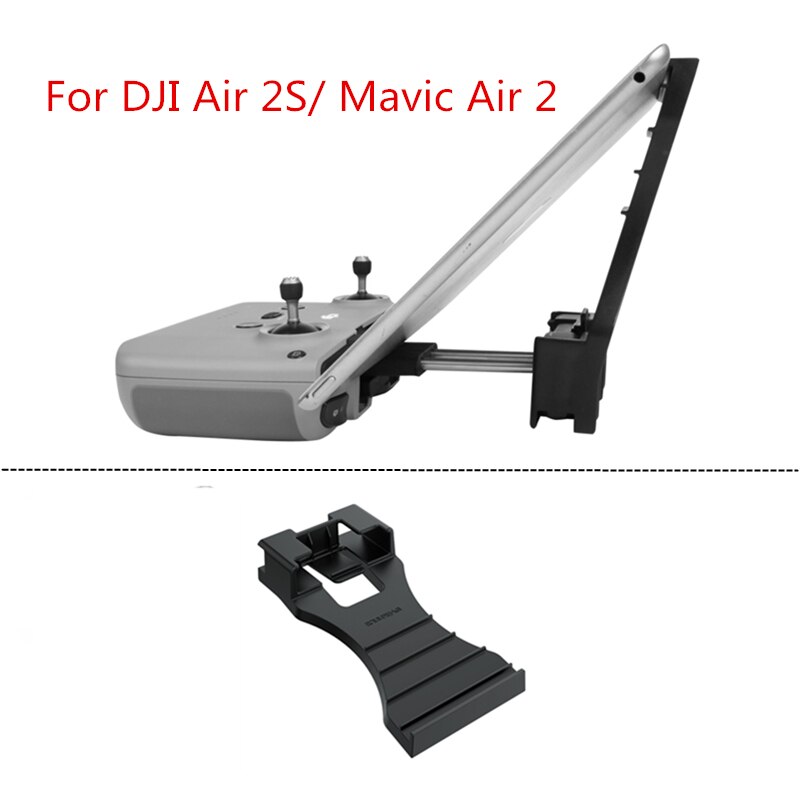 Til dji air 2s mavic air 2 landingsstel dronetilbehør udtrækkelig glidebakke med benbeskytter reservedele stativ combo kit: Tabletholder