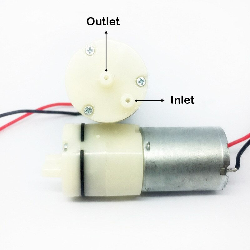 Dc 1.5v-3.7v 3v små mini 370 motor luftpumpe selvansugende monitor brystvakuumpumpe med tråd iltpumpe akvarie akvarium