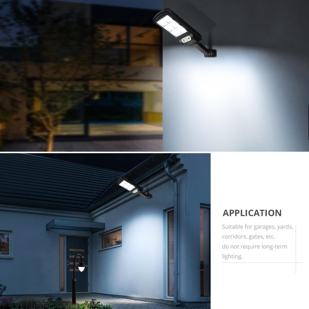Outdoor Lighting COB High Power Remote Control Solar Lamp Garden Sunlight Infrared Sensor Pathway Patio Backyard Night Light