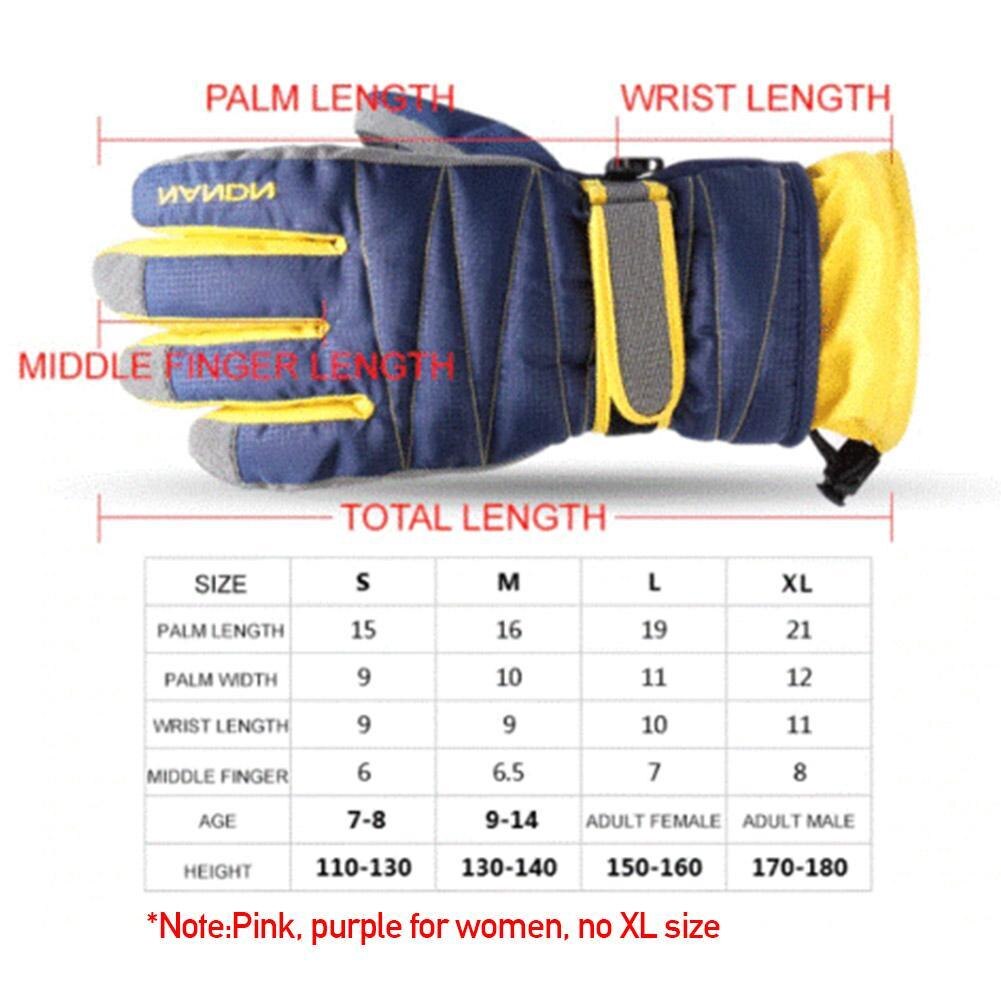 Unisexe hiver Tech coupe-vent imperméable gants temps Ski froid gant dans les mains coupe-vent gants