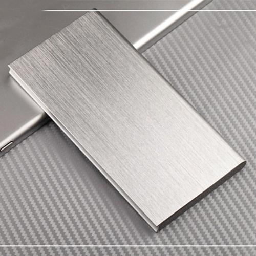 50000- mah-powerbank mit 2 usb-anschlüssen und led-schnellladefunktion, externes ladegerät, geeignet für outdoor-reisen und camping: Silber
