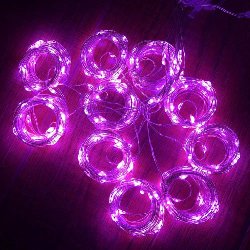 3x3/3x2/3x1m Led mariage fée chaîne lumière nouvel an lumière 200 Led fée guirlande lumineuse pour Garden Party maison rideau décoration: 3x3m pink