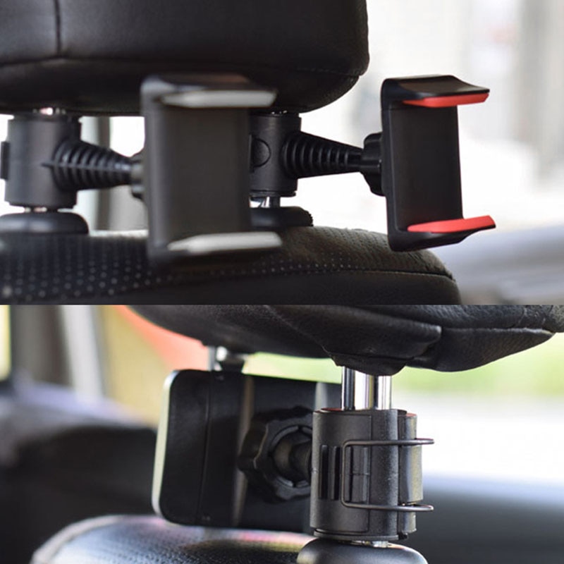 Car Truck Back Phone Holder Seat Headrest Phone Mount Holder For lazy bracket 360 Degree Ratating Car Rear Seat Support TXTB1