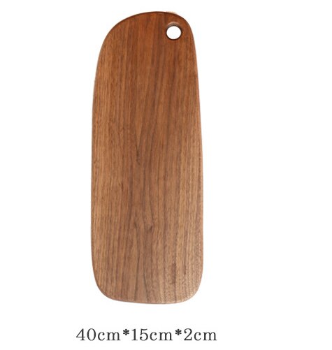 Japanese-style black walnut shaped breadboard, solid wood chopping board, chopping board, chopping board, kitchen utensils: 4