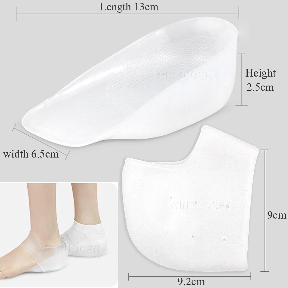 Invisible Height Lift Heel Pad Sock Liners Increas... Grandado