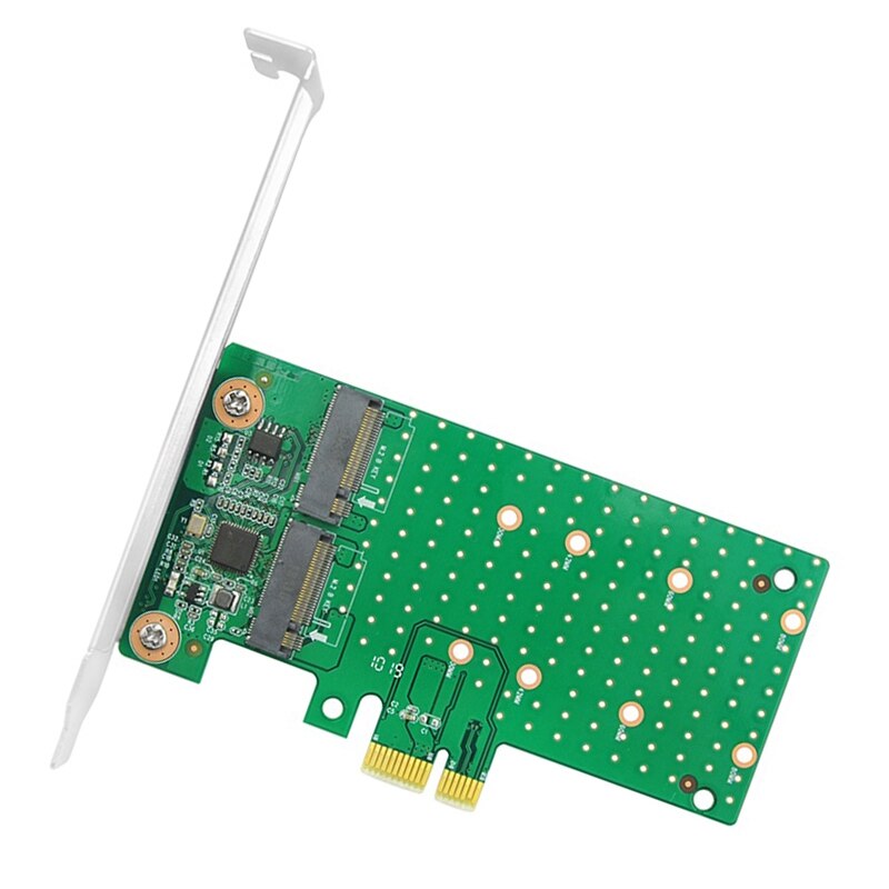 M.2 Adapter Card Pcie X1 Naar 2 Poort M.2 SATA3 Adapter Gratis Drive Ondersteuning Boot Disk