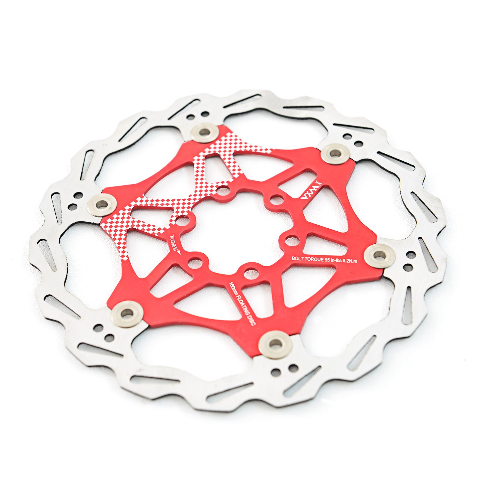 Bike Remschijven Warmteafvoer Drijvende Rotor Ultralight Float Disc Pad 160Mm 180Mm 203Mm Mtb Fiets schijfrem Pad: 160MM Red