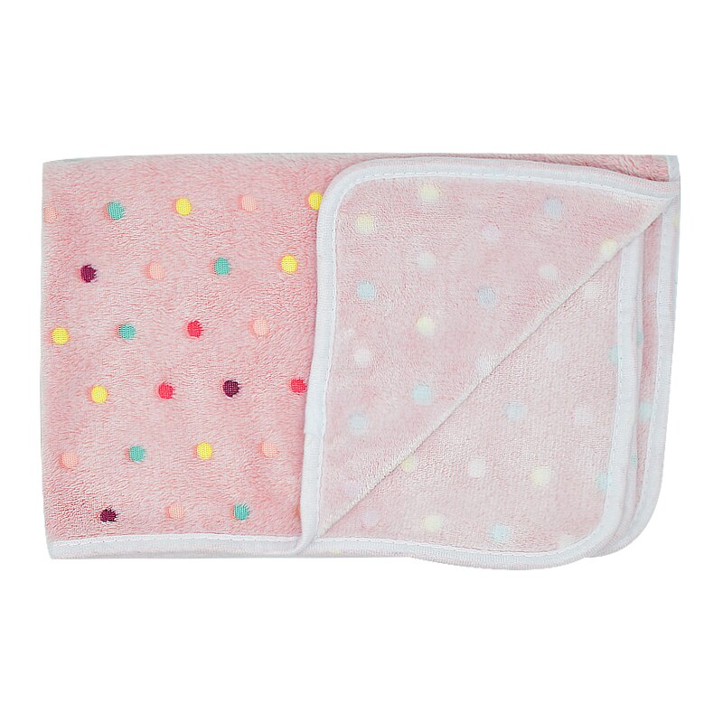 Couverture polaire chaude et douce pour lit de chat et de chien, imprimée à pois, coussin pour animaux de compagnie, tapis pour petits, moyens et grands chiots