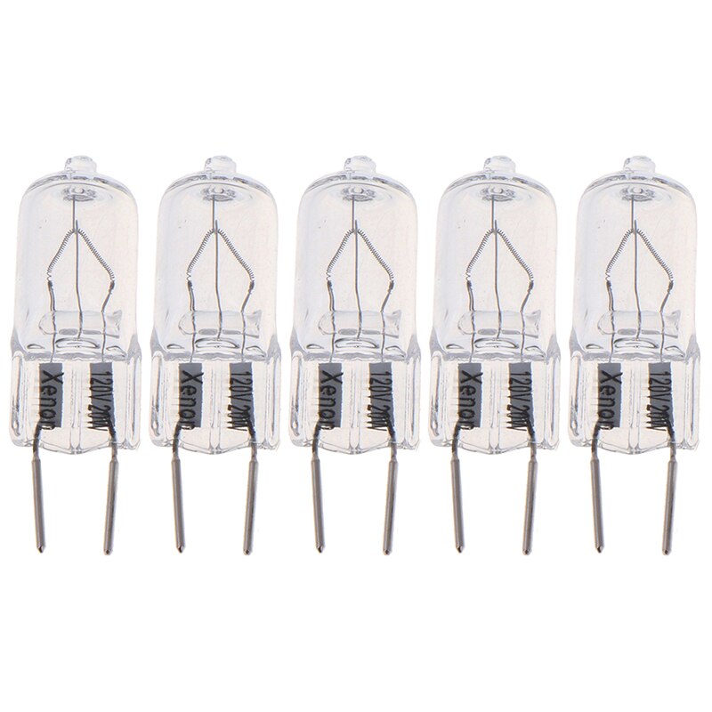 5pcs/lot G8 120V 20W Halogen Light Lighting Lamp Bulb Volt G8 Pin Halogen Bulb