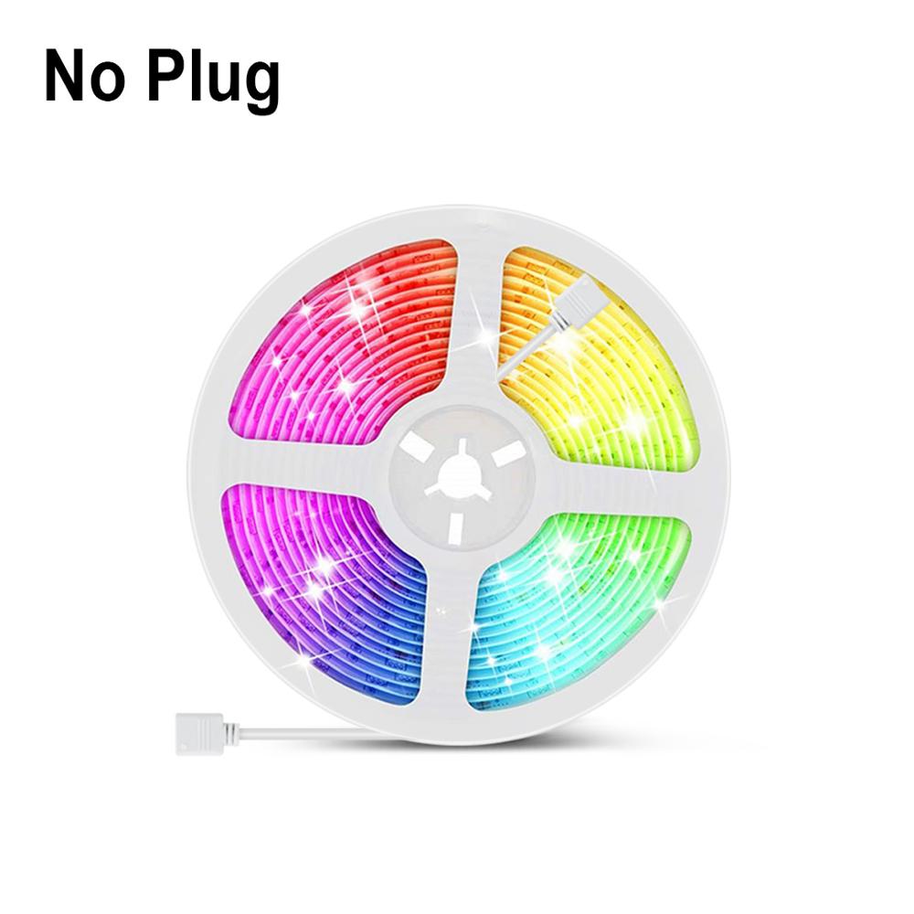 Jule bluetooth ledet fe lys stripe app musikk synkronisering krans streng lys bryllup fest hjemmedekorasjon belysning: Kun rgb ledet stripe / 15m