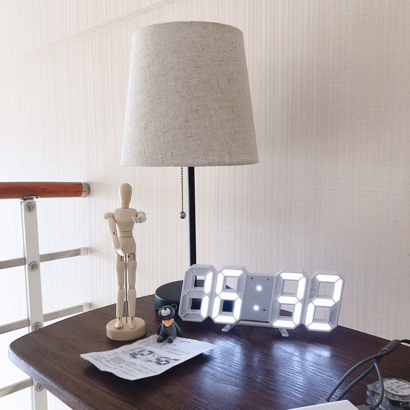 Reloj de pared grande 3D, moderno, LED, Digital, USB, electrónico, nocturno, luminoso, alarma, de mesa, decoración del hogar de escritorio