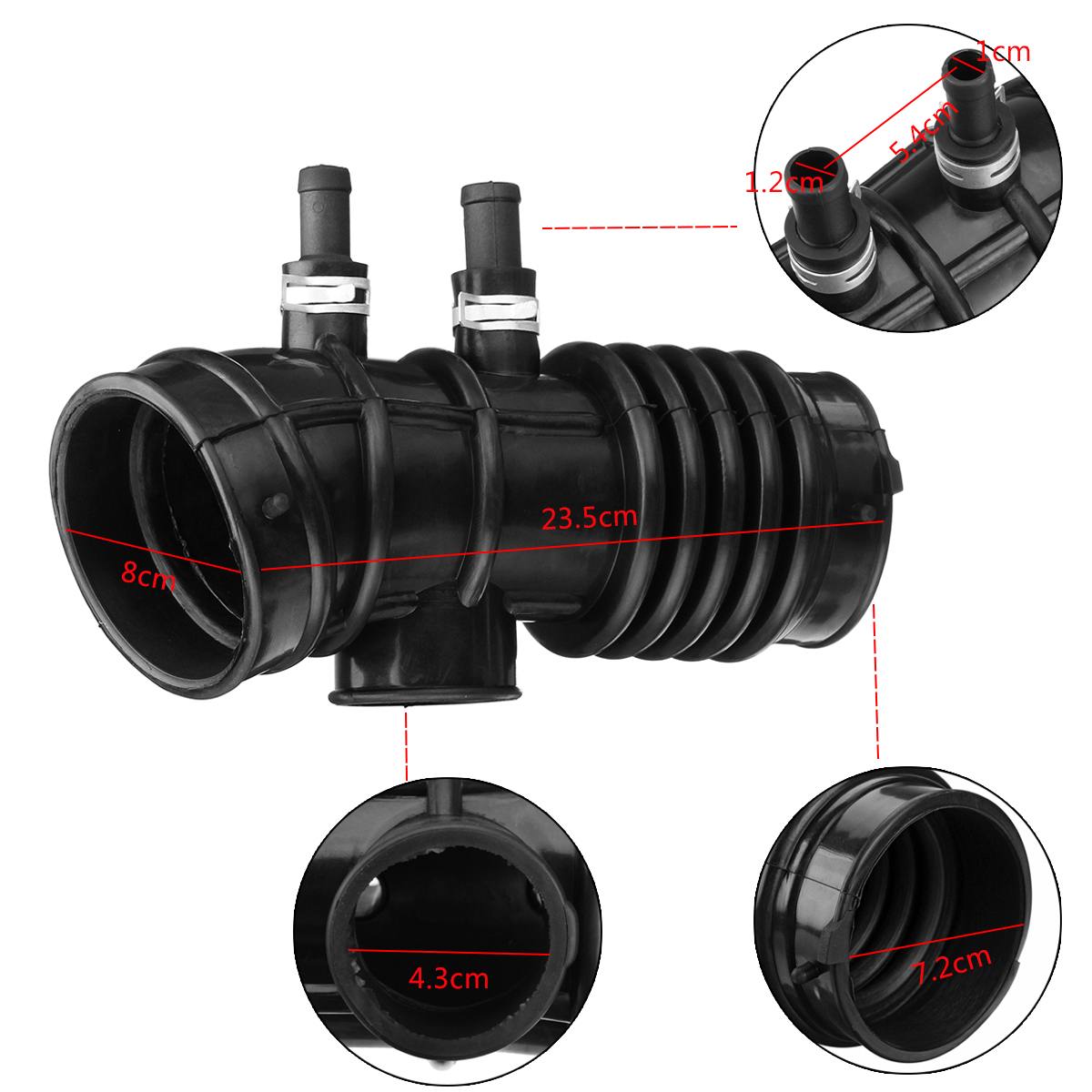 Engine Air Intake Hose With CLAMPS For Nissan Frontier Xterra V6 - Foto 4