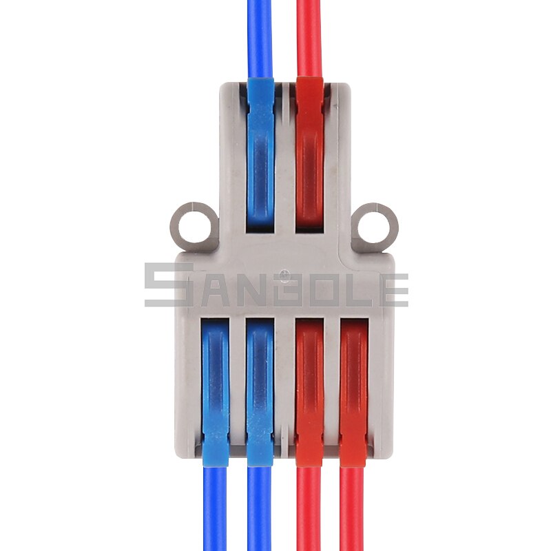 Klemrække to i fire / seks ud hurtig tilslutning gren universal kabel konnektor stik led lampe mini hurtig wire spl -42/62