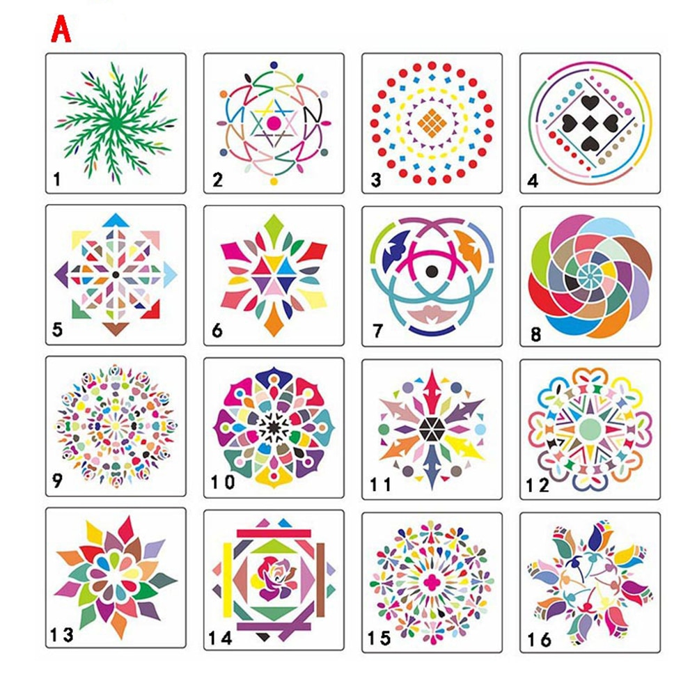 40pcs Mandala Dotting Tool Set Rock Painting Kit Dot Art Pen Paint Stencil Acrylic Mandala Point Pen patterns maker