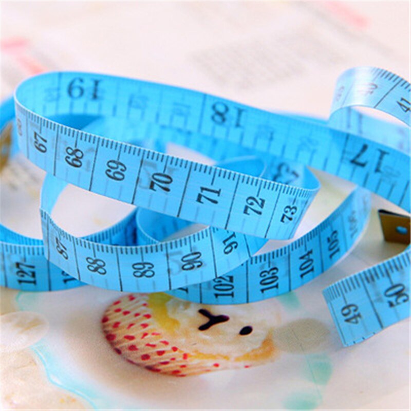 Regla compacta para medir el cuerpo, cinta métrica de costura a medida, regla de costura suave de 1,5 M, cinta de coser de color aleatorio