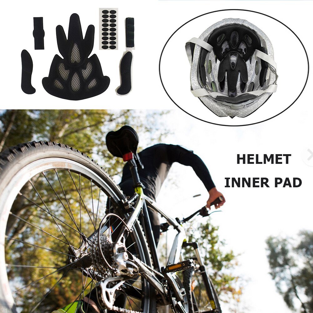 Universal Helmet Inner Padding Protection Foam Pads Kit Sealed Lining Sponge Set for Outdoor Sports Cycling Motorcycle Bicycle