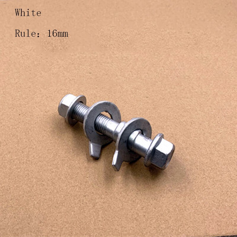 Auto repair parts Four wheel alignment eccentric screw Camber adjustment thread Tire eccentric screw for car: White16mm 1pc