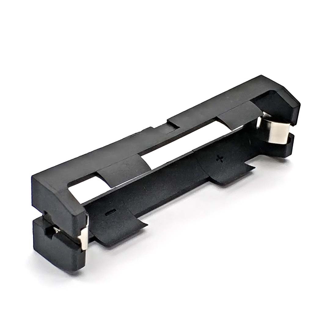 1 18650 batterijhouder thm met pinnen 18650 batterijopbergdoos tbh -18650-1c- thm