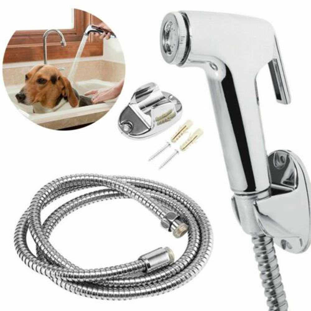 Kraner abs baderomstilbehør bidet håndholdte bleier hjemmeslange til dårlig toalett rustfritt stål holder sprøyte dusj
