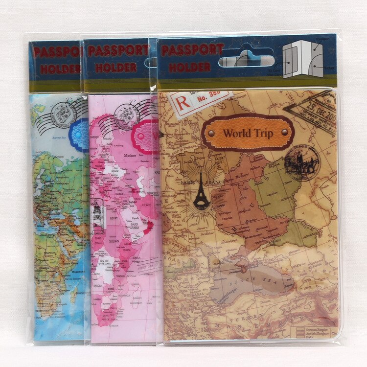 Creatieve Reizen Paspoort Cover Wallet Tas Brief Mannen Vrouwen Pu Lederen Id Adres Holder Draagbare Boarding Reizen Accessoires