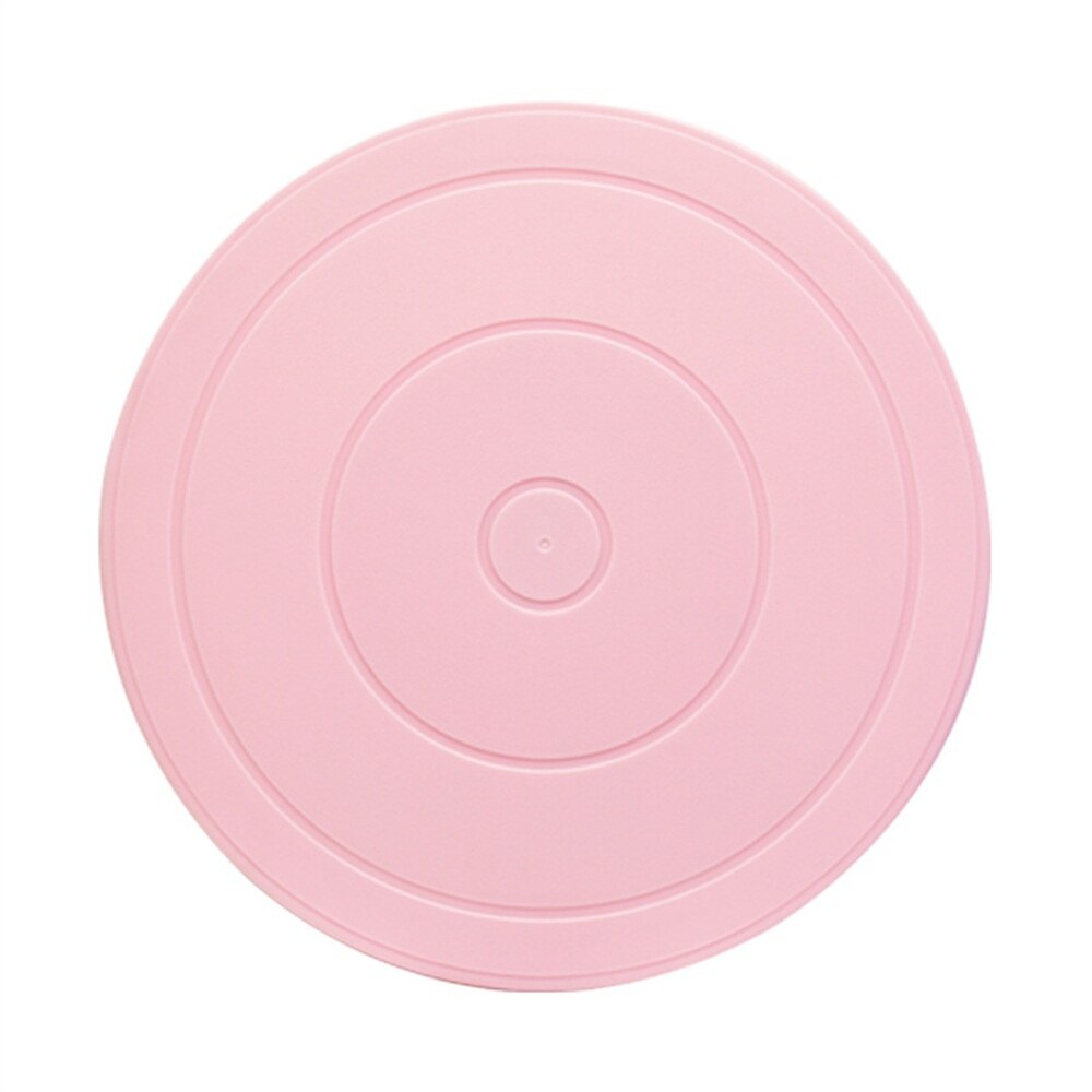 Gâteau plateau tournant anti-dérapant rond gâteau support gâteau décoration outils gâteau rotatif Table cuisine bricolage Pan cuisson cuisine outils: Rose