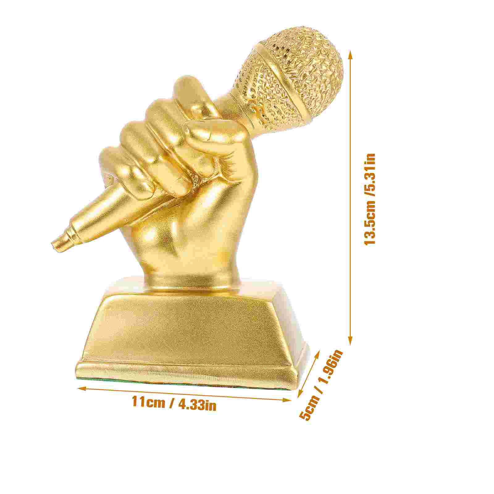 Microphone Trophy Adornment Singing Competition Award Children Musical Trophy