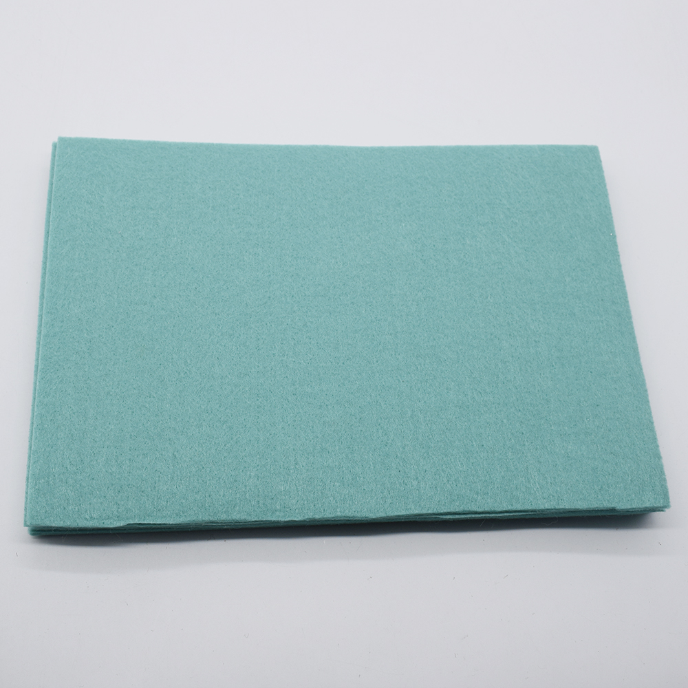 Grønn  a4 kunstig ullfilt polyester uvevd tykk 3mm filt fieltro para manualidades håndlaget håndlaget filt blomster vilt