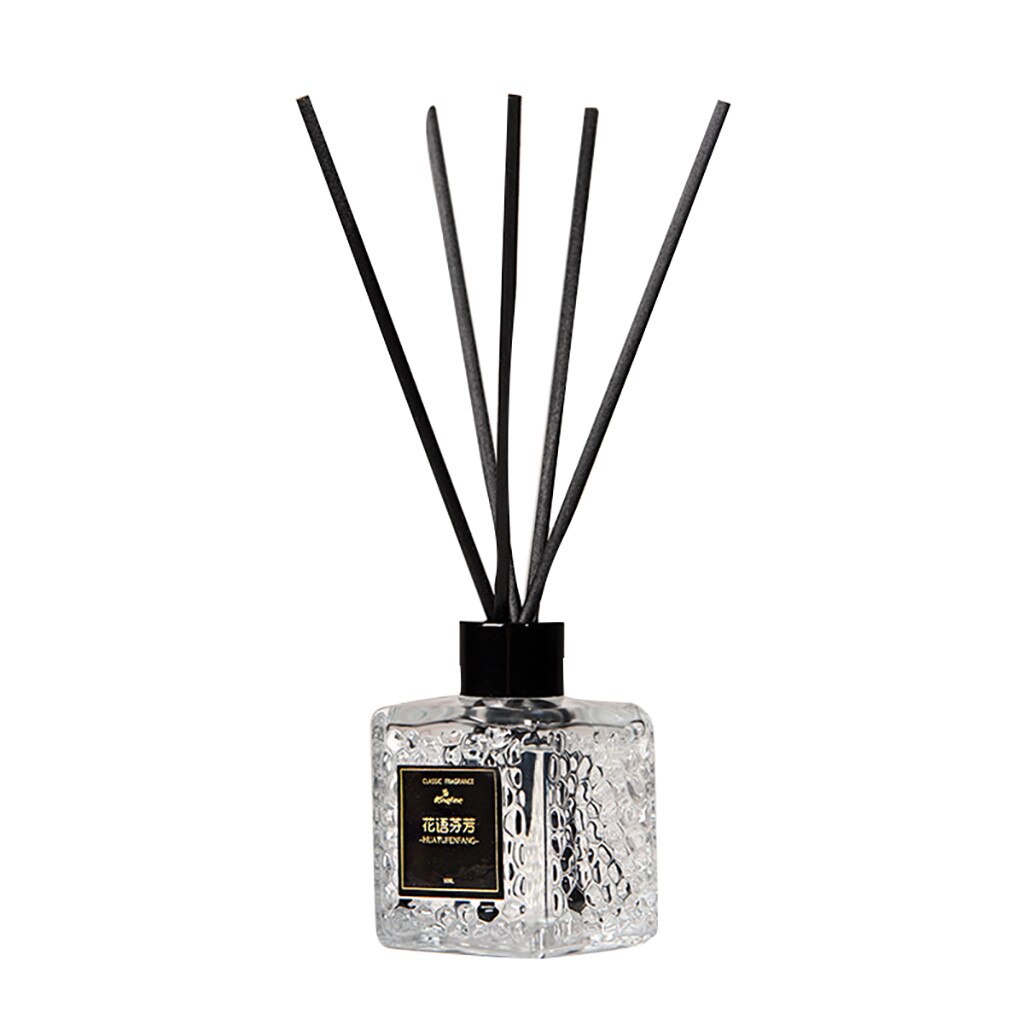 Reed Oil Diffusers with Natural Sticks, Glass Bottle and Scented Oil 80ML Aromatherapy Stick Aroma Diffuser Home Decoration