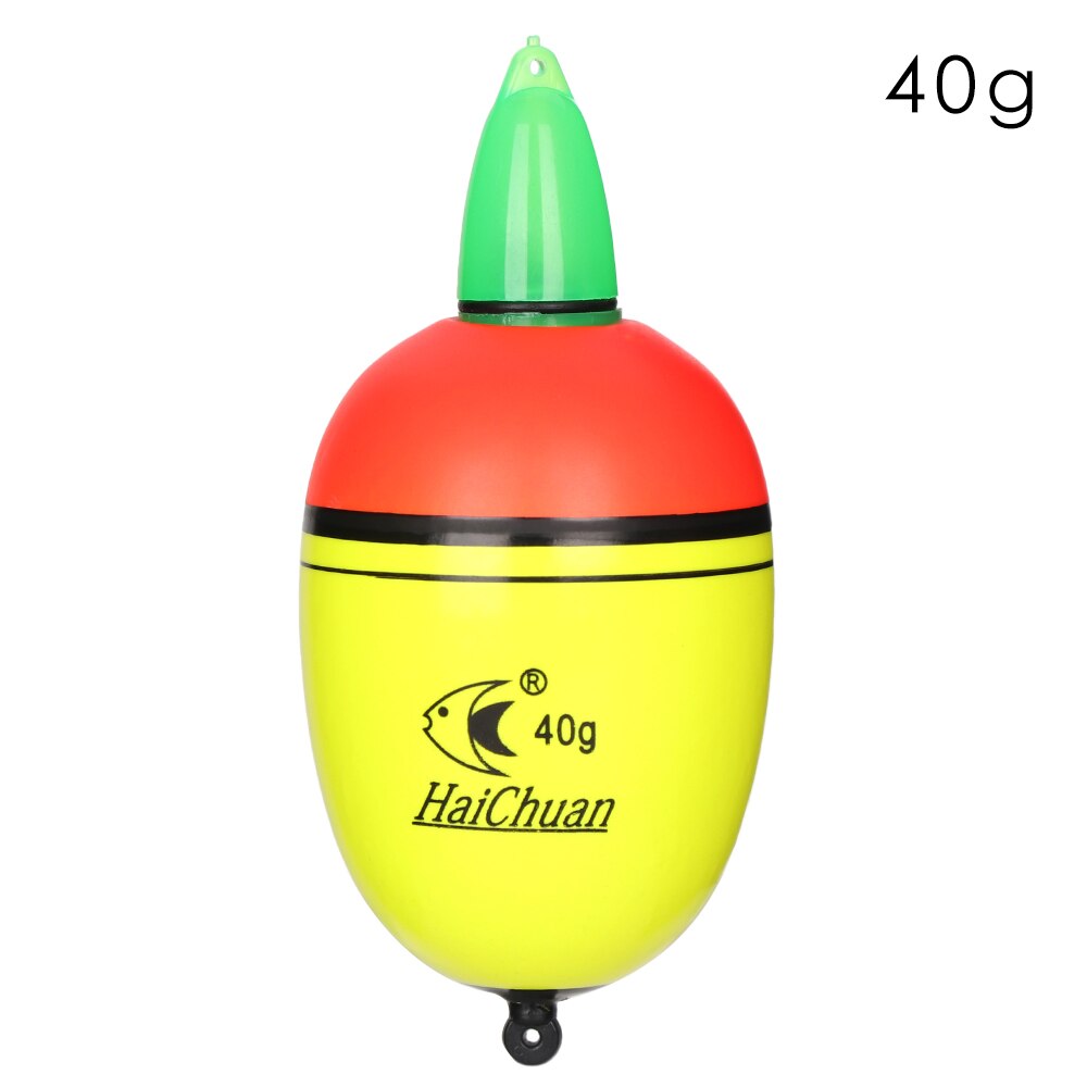 1Pcs 20g/30g/40g/50g Electronic Fishing Night Float Light Stick EVA Night Fishing Bobber with 2 Button Cells Fishing Accessories: 40g