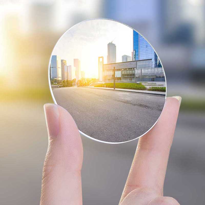 Miroir convexe bâton clair voiture rétroviseur sécurité grand Angle Angle Angle Angle mort miroir Parking rond convexe Auto extérieur accessoire
