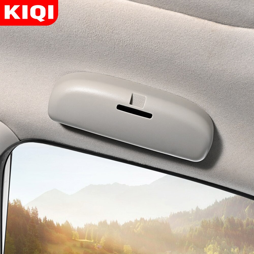 KIQI Accessories for VW Golf 8 MK8 Golf8 - Car Glasses Holder Driving Sunglasses Case Storage Box Replace Grab Handle