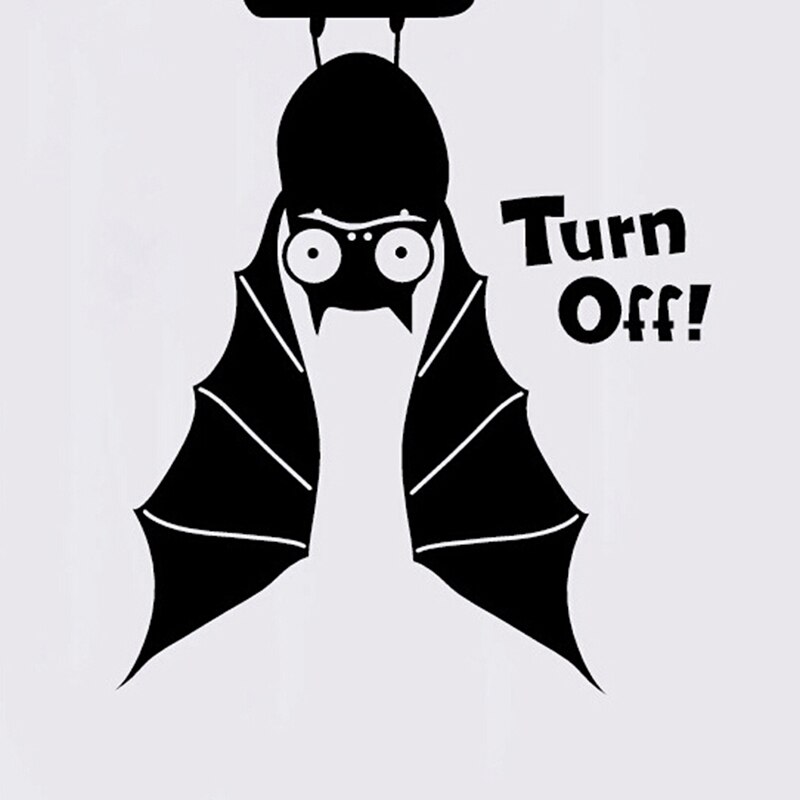 Bat Switch Sticker Cartoon Animals Halloween Decor... – Grandado