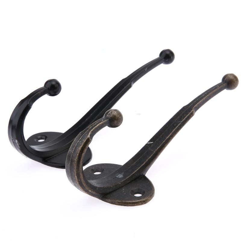 2 x Metal Handle Stainless Steel Handle Drawer Handle Hook Wall Mounted Clothes Coat Hanging Clothes Hook Bathroom Accessories