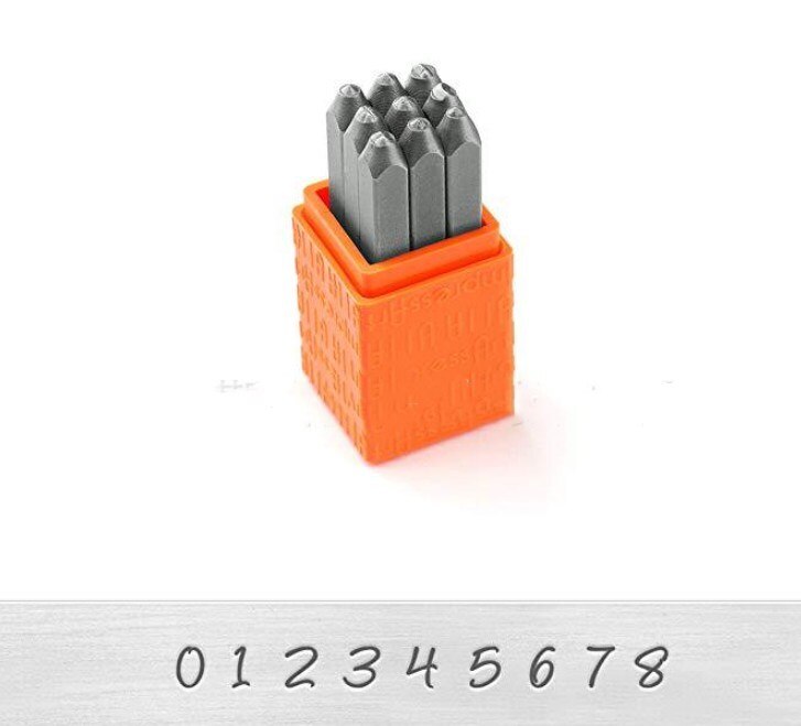 3Mm Brief Nummer Stempel Punch Set Gehard Staal Metaal Hout Lederen Staal Punch Alfabet Letter Nummer Tool Lederen Craft stempel
