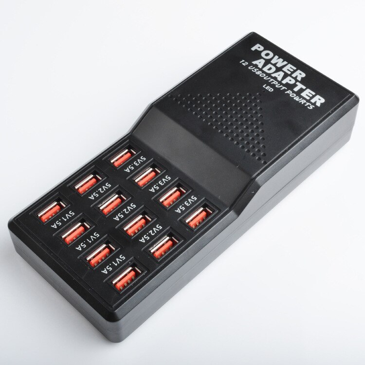 New 5v portable 12 1,5 v-5a port usb wall travel charger usb desktop charger hub multi-port fast adapter universal