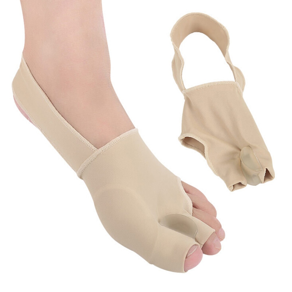 1 paar Toe Separator Hallux Valgus Bunion Corrector Orthesen Fuß Knochen Daumen Teller Korrektur Socke Haarglätter Brace 2 Größe