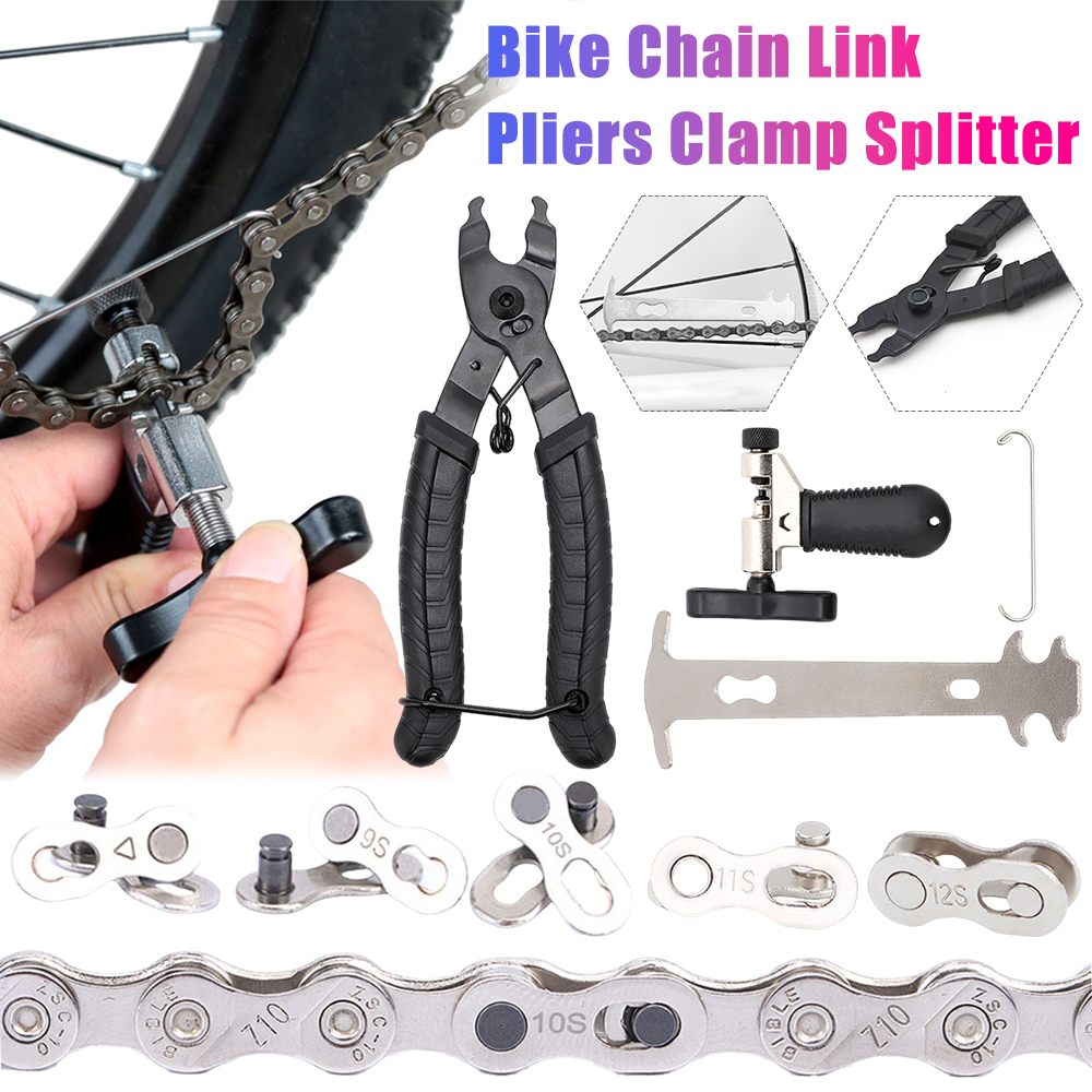 Set Pinza Per Catena Bicicletta - Rompigranata + Gancio + Calibro, In Acciaio, Portatile, Per Mountain Bike E Bici Da Strada - 3