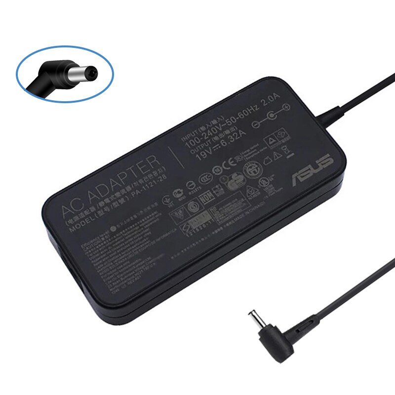 PA-1121-28 / PA-1121-04 / ADP120-RH D / ADP-120RH B 19V 6.32A 5.5x2.5mm Chargeur D&#39;ordinateur Portable Pour Asus A550J K550J N550 N550J N550JV