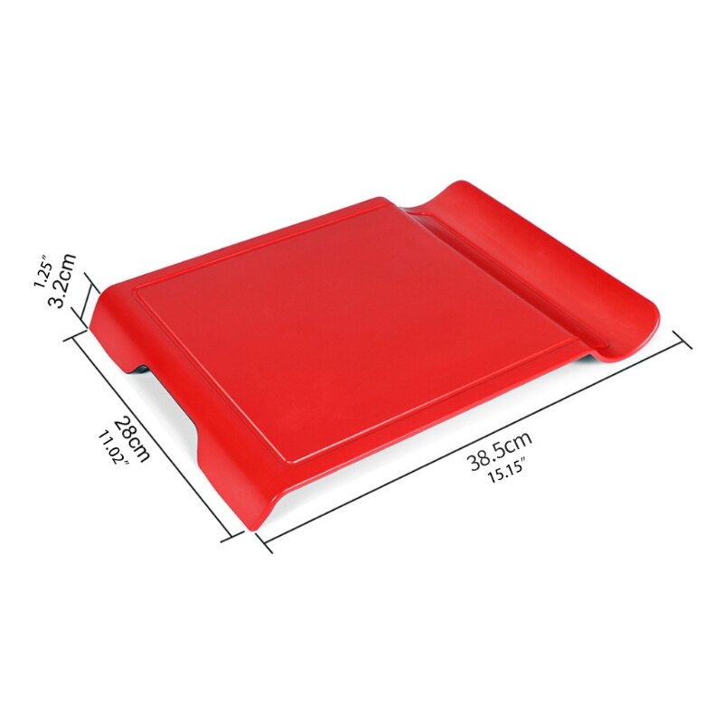 W3JA Multifunctional U-Shaped Cutting Board with Grooves Thicken Plastic Smart Non-Slip Meat Fruit Vegetable Chopping Plate