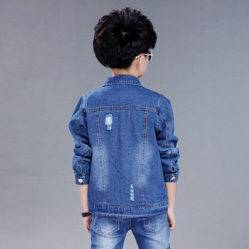 Kinderen Jas Denim Jongens Jean Jassen Kids Kleding Baby Jas Toevallige Bovenkleding Herfst Jongen Lange Mouwen Denim Kleding