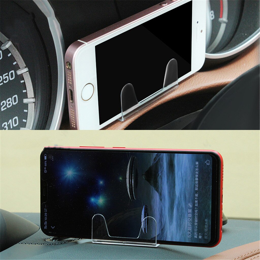 Franchise Car Phone Holder Center Console Holder Mini Transparent Invisible Bracket Universal Gravity Smartphone Cell Support #